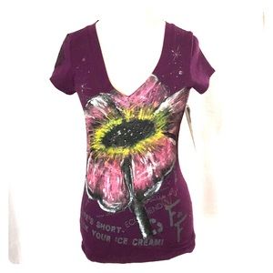 Fingers de Freedom hand-painted Tee